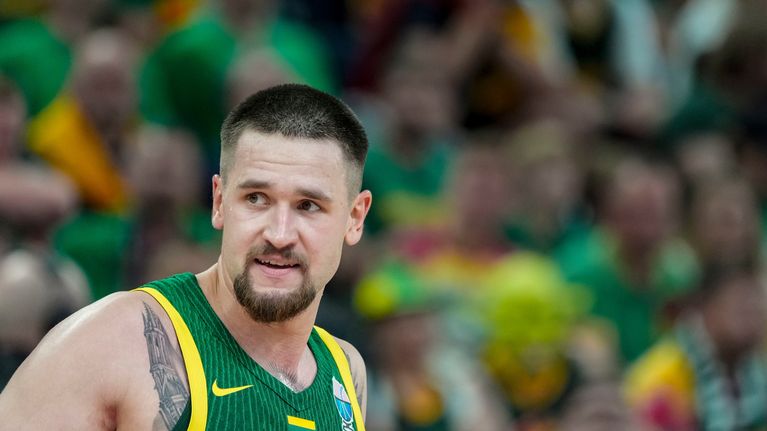 Margiris Normantas koripallon EM-kisoissa 2025.