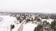 Sotkamon kirkonkylä kuvattuna etelästä.