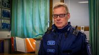 Lapin poliisilaitoksen ylikonstaapeli Matti Mälkiä Posion poliisilaitoksella.