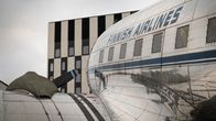 DC-3 lentokone ilmailumuseon pihalla