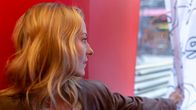 Mariska ravintola Kosmoksen aulassa.