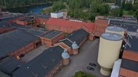 Voikkaan entisen paperitehtaan alue Kouvolassa.