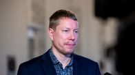 Sosialidemokraattien kansanedustaja Ville Merinen on palannut töihin sairausloman jälkeen. Merinen kuvattuna eduskunnan valtiosalissa.
