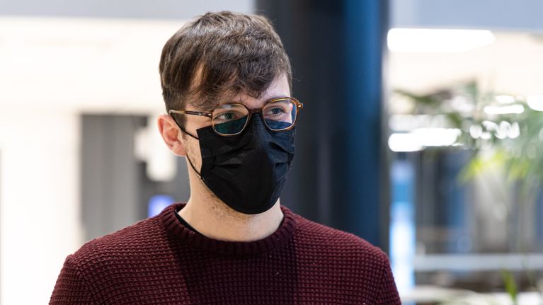 LUT-yliopiston italialainen vaihto-opiskelija Lorenzo Rossi (insinööriopiskelija).