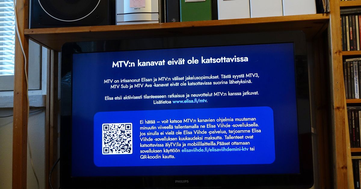 Elisa ei anna armoa, jos asiakas haluaa irtisanoa sopimuksen MTV:n pimenemisen vuoksi