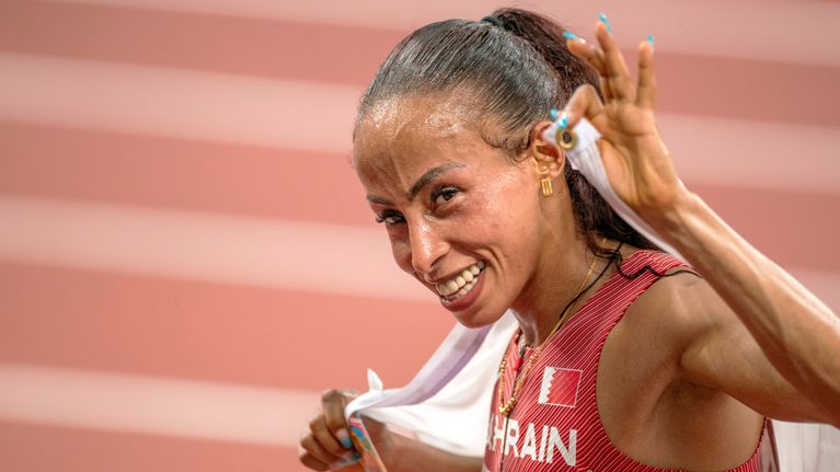Kalkidan Gezahegne voitti kympin olympiahopeaa Tokiossa. 