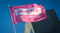 Savonian ammattikorkeakoulun lippu Kuopion kamppuksen edustalla