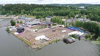 Headland musiikkifestivaalin alue Lahden Niemen satama-alueella.