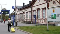 Karleby järnvägsstation.