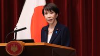 Japanin pääministeri Sanae Takaichi puhuu lehdistölle Tokiossa 19.1.2026.