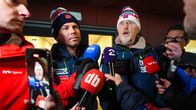 Norjan maajoukkueen valmentaja Magnus Brevig ja urheilujohtaja Jan-Erik Aalbu.