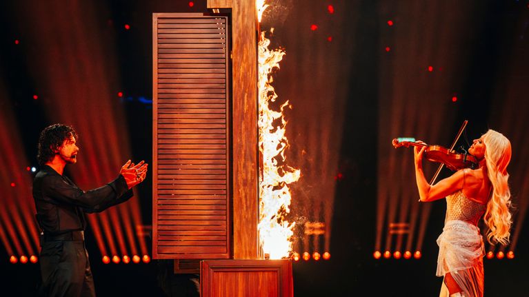 Linda Lampenius x Pete Parkkonen Euroviisuissa.