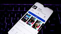 A mobile phone screen displaying the TikTok app in a app store.