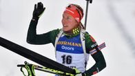 Laura Dahlmeier lähikuvassa.