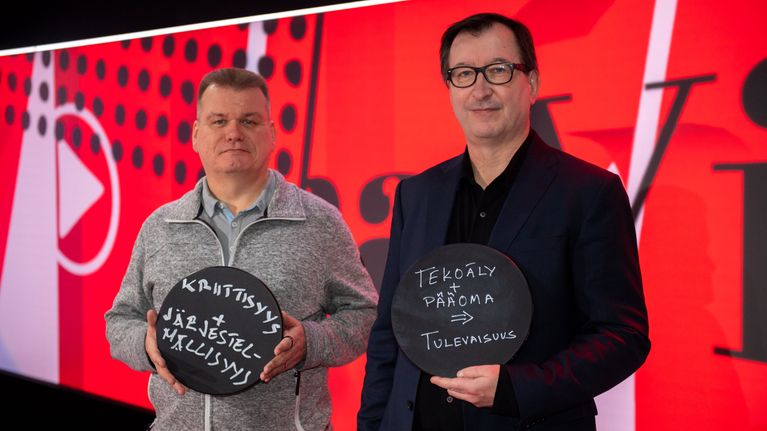 Viimeinen sana ohjelma. Vieraina Kari Haakana ja Juha-Pekka Raeste.12.2.21