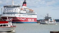 Viking Line's Gabriella ship in Helsinki harbour. 