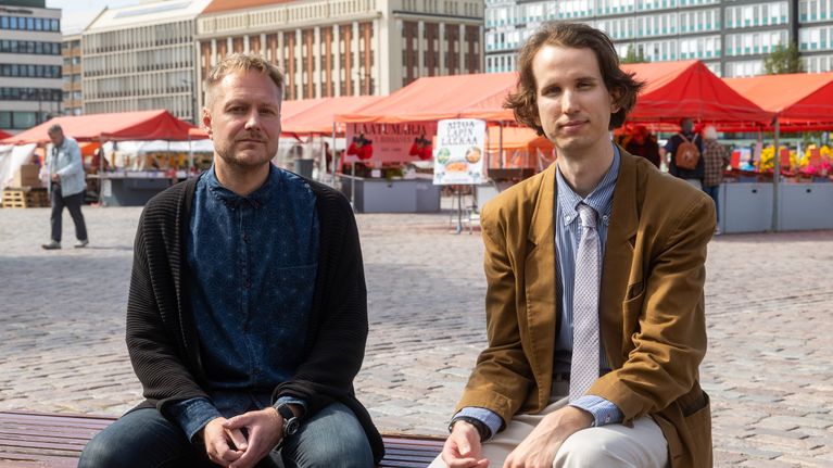 Henkilökuvassa Lauri Finér, toiminnanjohtaja ja Jussi Systä, talouspolitiikan asiantuntija, Kalevi Sorsa -säätiöstä.