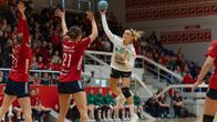 GrIFK:s Isabel Larsson kastar i den fjärde finalen 2025.