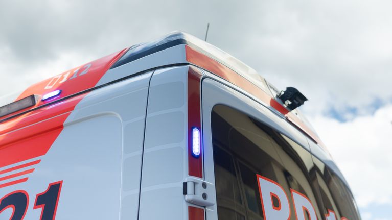 Hörnet av en ambulans.