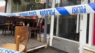 Poliisi on eristänyt ravintolan terassin tutkinnan ajaksi.