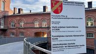 Frenckellin Piha- ja Puutarhakanavasiltojen remontin kyltti. Valssipadonraitti suljetaan 3.6.2026.