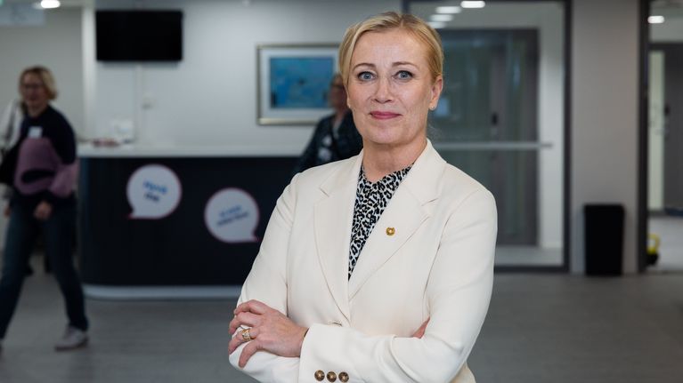 Henkilökuvassa Katarina Murto, OAJ:n ja JUKO:n puheenjohtaja.