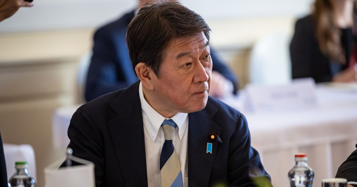 Japanin ulkoministeri Toshimitsu Motegi kuvattuna syyskuussa 2026. Kuva: Martin Divisek / EPA