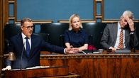 Pääministeri Petteri Orpo piti vastauspuheenvuoron.