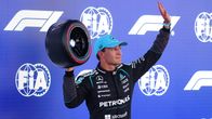 George Russell tuulettaa paalupaikkaansa Barcelonan GP:ssä.