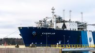 LNG-laiva Exemplar saapuu Inkoon satamaan 28.12. 2022.