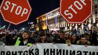 Hallituksen vastainen mielenosoitus Bulgarian pääkaupunki Sofiassa.