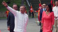 Kolumbian presidentti Gustavo Petro tapasi Venezuelan väliaikaisen presidentin Delcy Rodríguezin Caracasissa.
