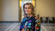 Päivi Räsänen eduskunnan valtiosalissa.