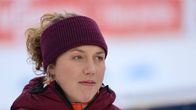 Laura Dahlmeier lähikuvassa.