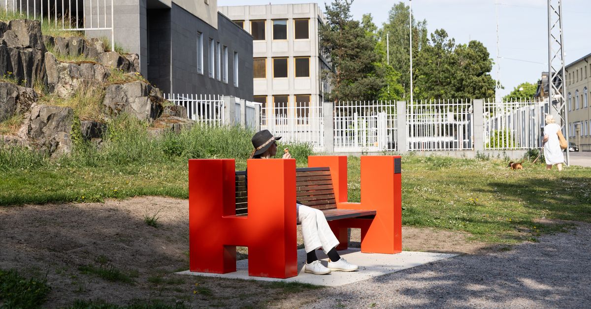 Navalny memorial bench unveiled near Russian Embassy in Helsinki