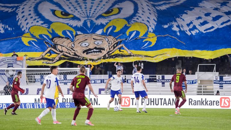 Tifo, Kansojen Liigan jalkapallo-ottelu Suomi vs. Valko-Venäjä