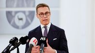 Alexander Stubb puhumassa lehdistötilaisuudessa.