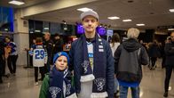 Onni ja Martin Herranen ovat tulossa katsomaan jääkiekon EHT- turnausta isänpäivänä Helsingin jäähallissa.