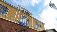 Haminan tullimakasiini. Seinssä Port of Tervasaari -kyltti.