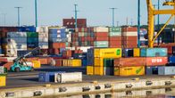 Shipping containers at Vuosaari harbour.