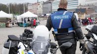 Moottoripyöräpoliisi.