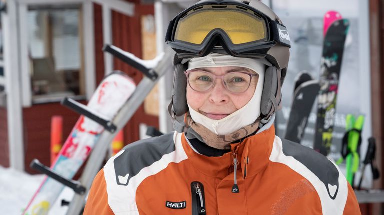 Erja Tammela Peuramaa laskettelukeskuksessa