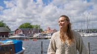 Ronja Holmström i Norra hamnen i Ekenäs.