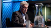 Sauli Niinistö Ylen radiostudiossa.