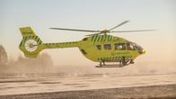 Kaakkois-Suomen lääkärihelikopteri Kouvolan Utissa.