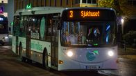Buss vid Borgå torg, linje tre till sjukhuset.
