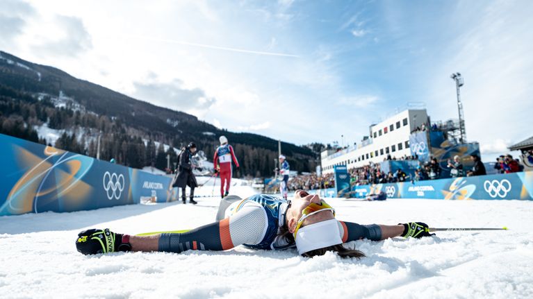 Venäläishiihtäjä Savelij Korosteljov kilpaili neutraalilla statuksella Milano-Cortinan talviolympialaisissa 2026. 