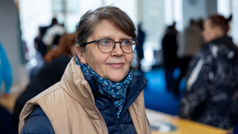 Ulla Flink Kouvolan rekrytointimessuilla.