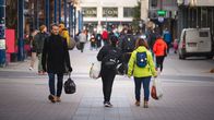 People walking on the street. 