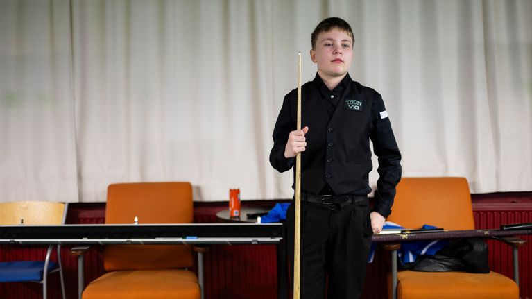 Ylitalo harjoittelee snookeria vähintään viitenä päivänä viikossa.